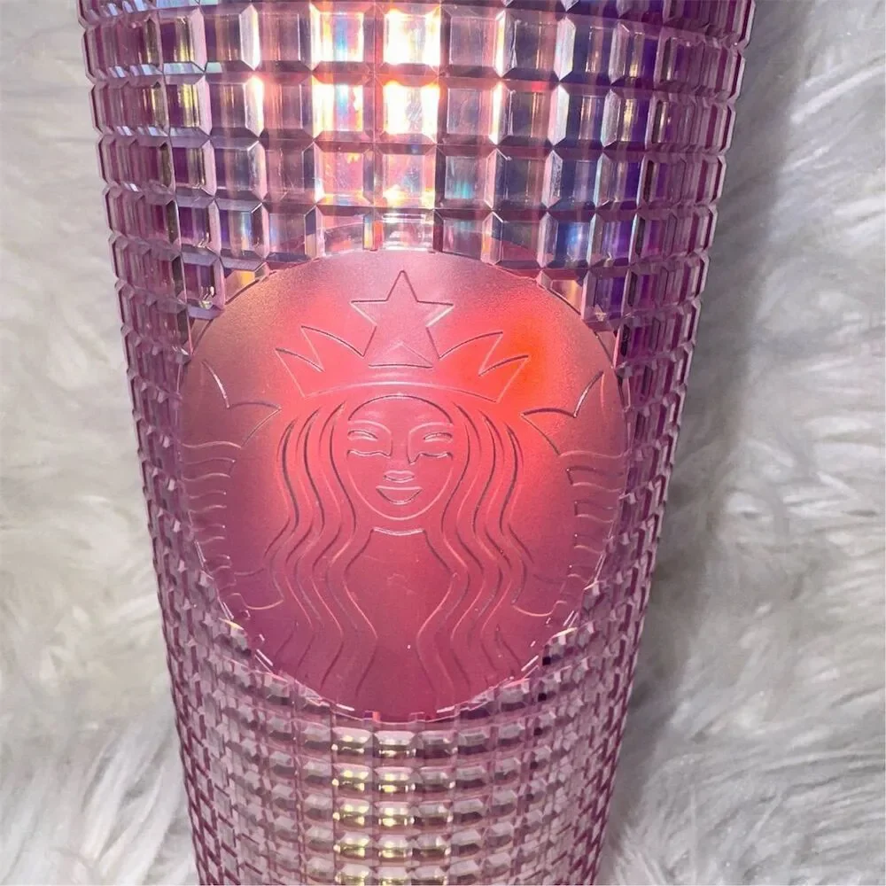 Starbucks Pink Venti Cold Cup Tumbler 24oz‎ w/ Straw Limited Edition